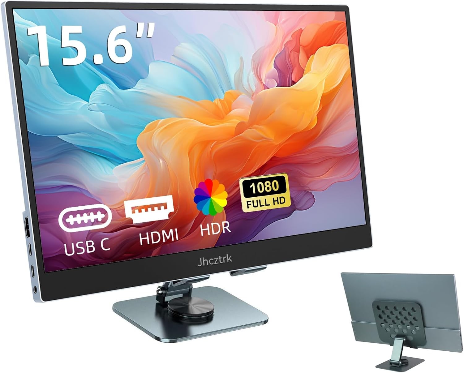 15.6 Inch Portable Monitor, FHD 1080P IPS USB-C Ultra Slim with Stand & Carry Ba 15.6 Inch Portable Monitor, FHD 1080P IPS USB-C Ultra Slim with Stand & Carry Ba