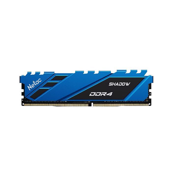 NETAC Shadow Blue 16 GB (1 x 16 GB) DDR4 3200 MHz CL16 288-pin DIMM non-ECC Blue