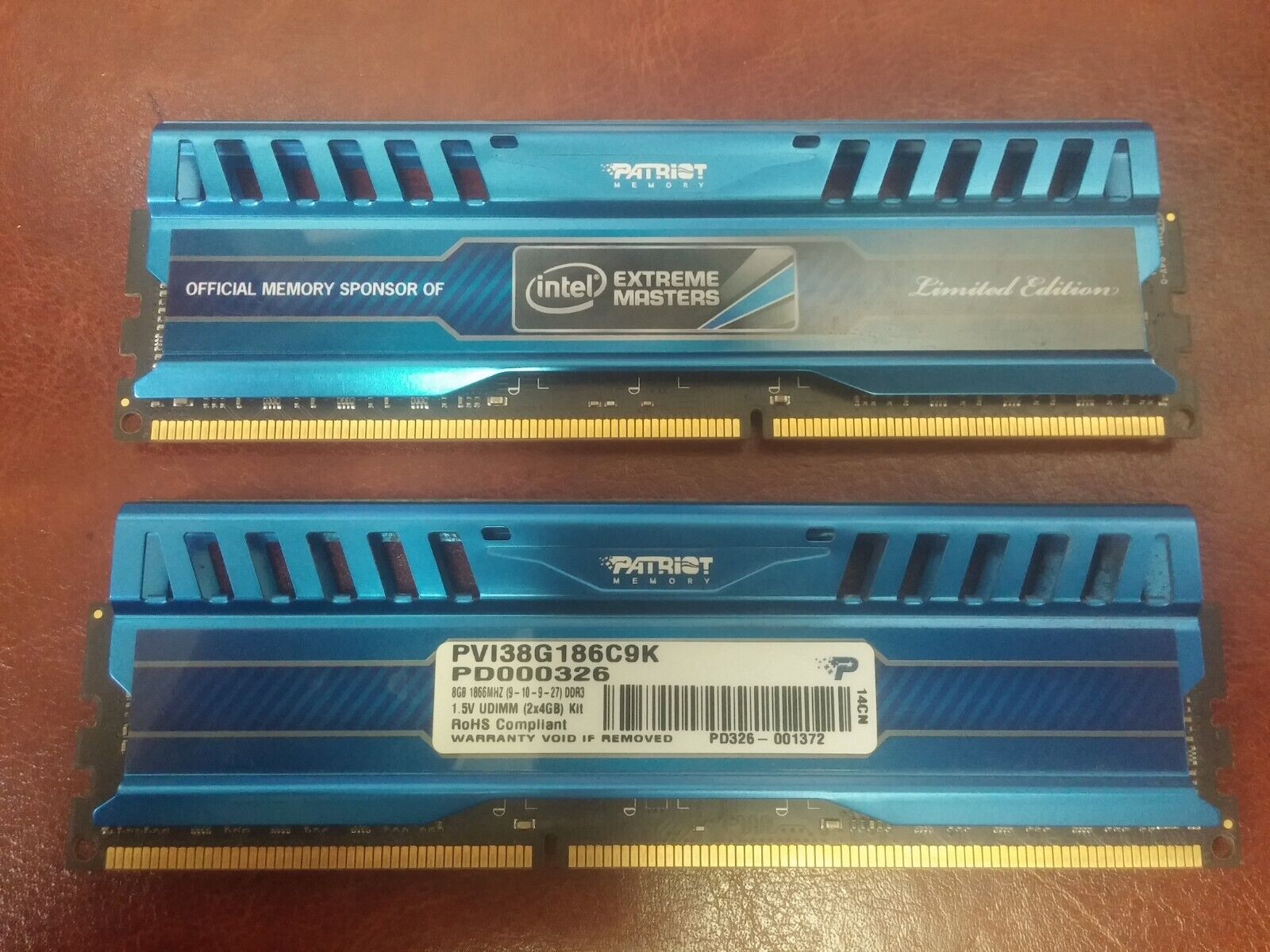 Patriot Intel Extreme Master 8GB (2 x 4GB) DDR3 1866 PVI38G186C9K