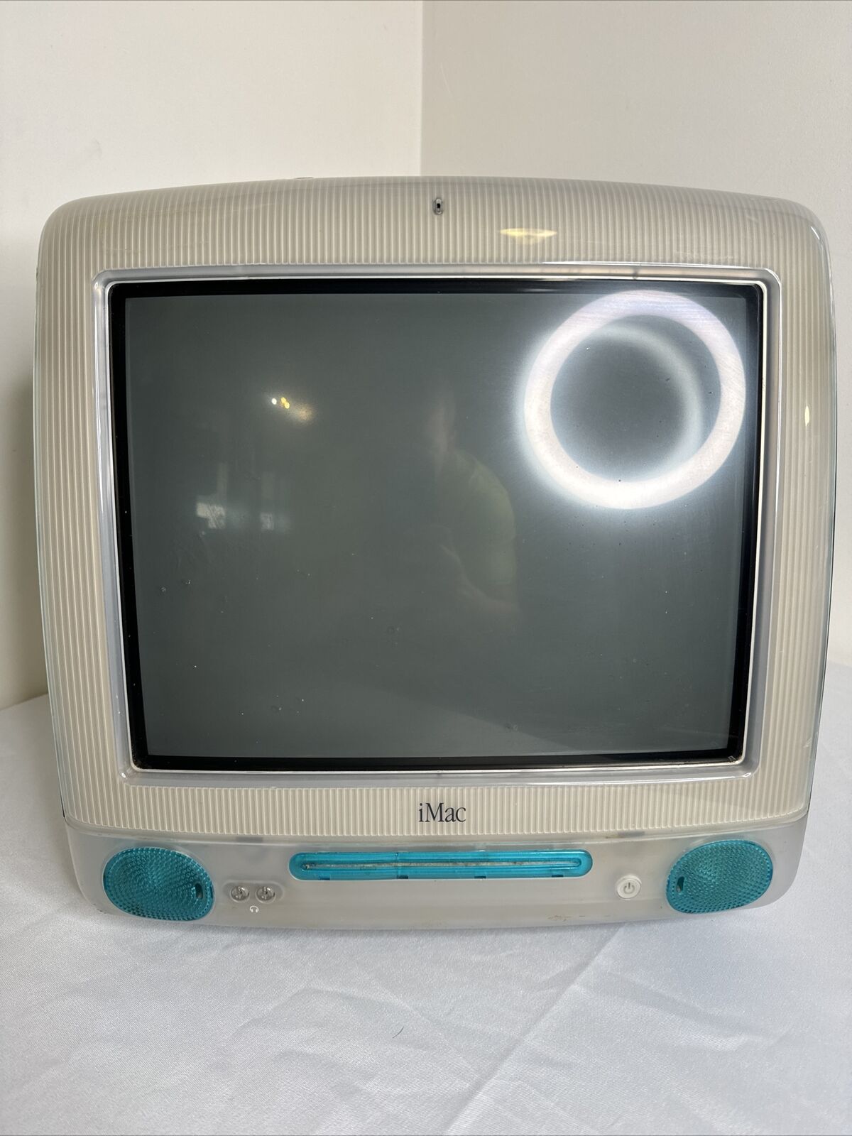 Vintage Blueberry Apple iMac OS 9.2 350 MHZ 64MB RAM 6GB HDD Power PC G3 M5521