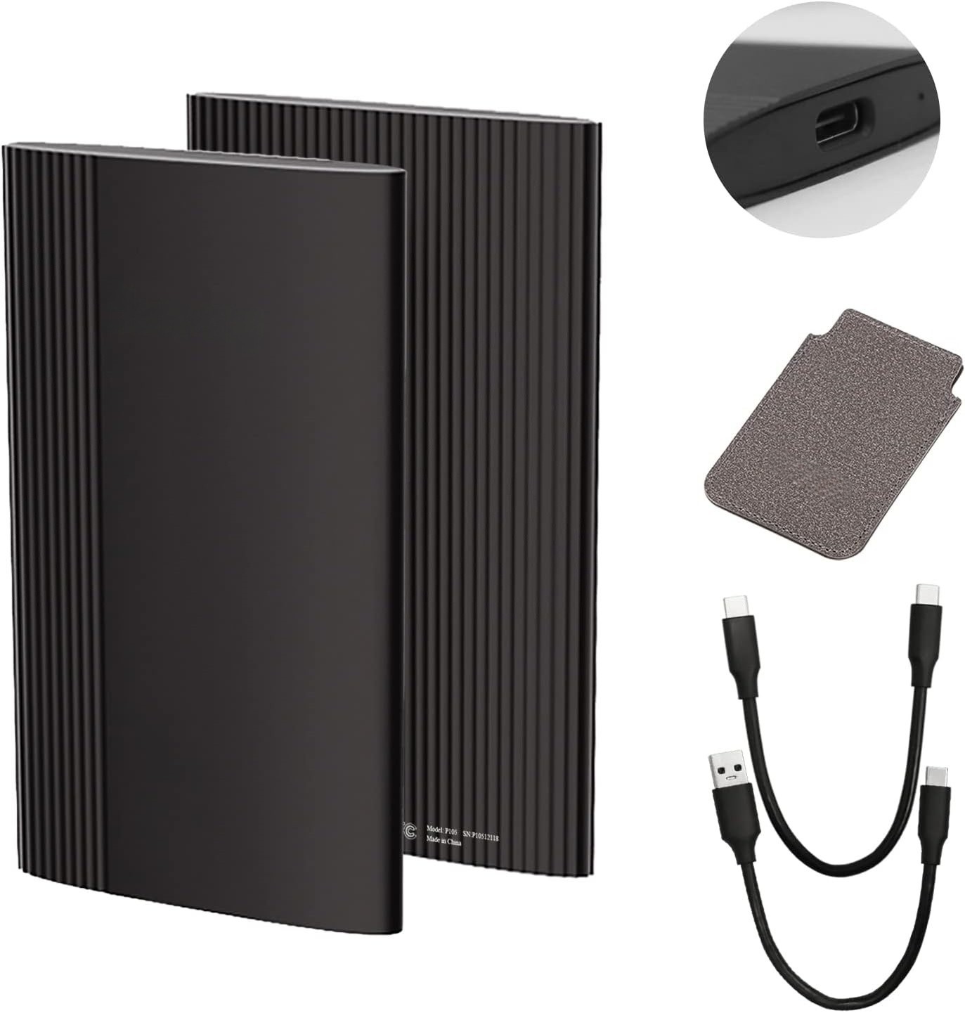 External Solid State Drive USB 3.2 Gen2, 1TB SSD External Hard Drive with C to A External Solid State Drive USB 3.2 Gen2, 1TB SSD External Hard Drive with C to A