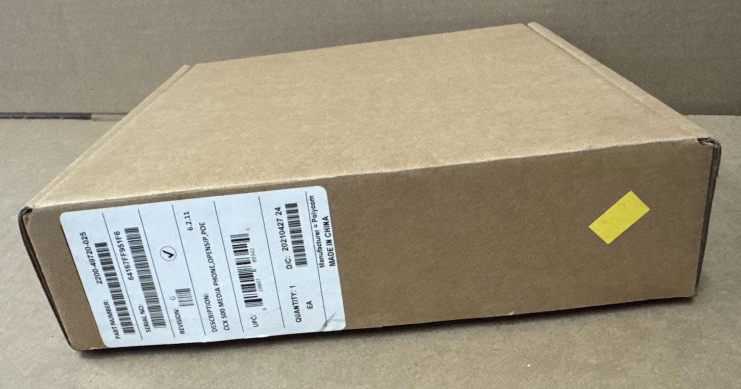 Poly Polycom CCX 500 Media Phone, Microsoft Teams, POE 2200-49720-025 Poly Polycom CCX 500 Media Phone, Microsoft Teams, POE 2200-49720-025