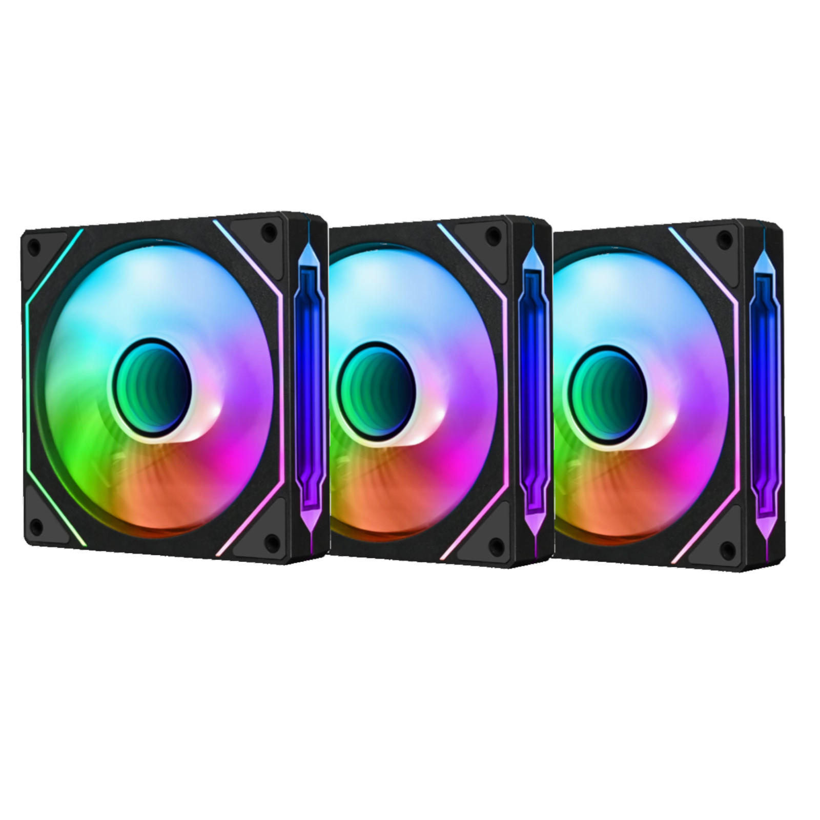 3PACK ARGB & PWM RGB 120mm Desktop PC Computer Case CPU Quiet Prism Cooling Fan 3PACK ARGB & PWM RGB 120mm Desktop PC Computer Case CPU Quiet Prism Cooling Fan