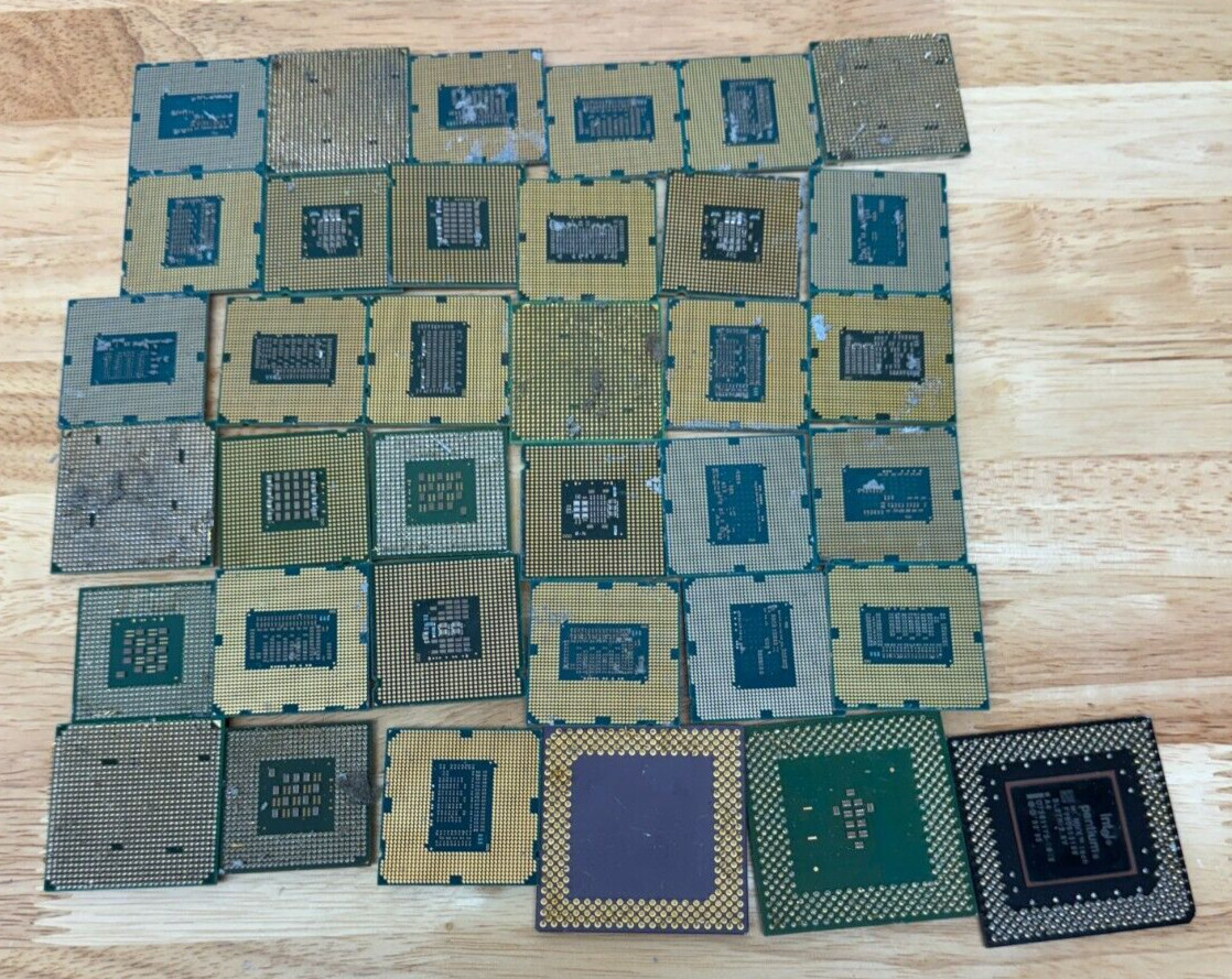 Computer Processors - 2lb 1oz - CPU - Sold as scrap - Bent Pins - Not for Use Computer Processors - 2lb 1oz - CPU - Sold as scrap - Bent Pins - Not for Use