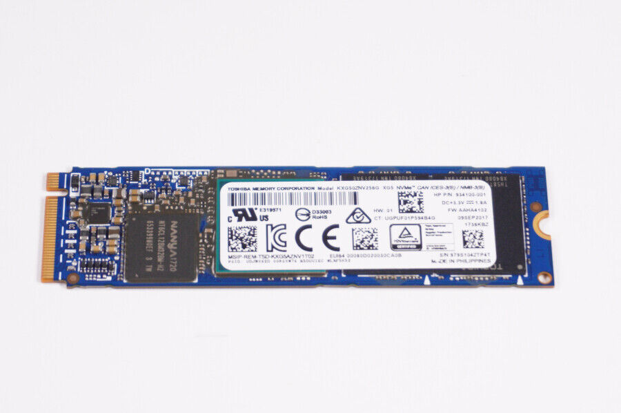 L63571-001 Hp 256GB PCIe NVMe SSD Drive 15-DY1031WM 15-DY1043DX