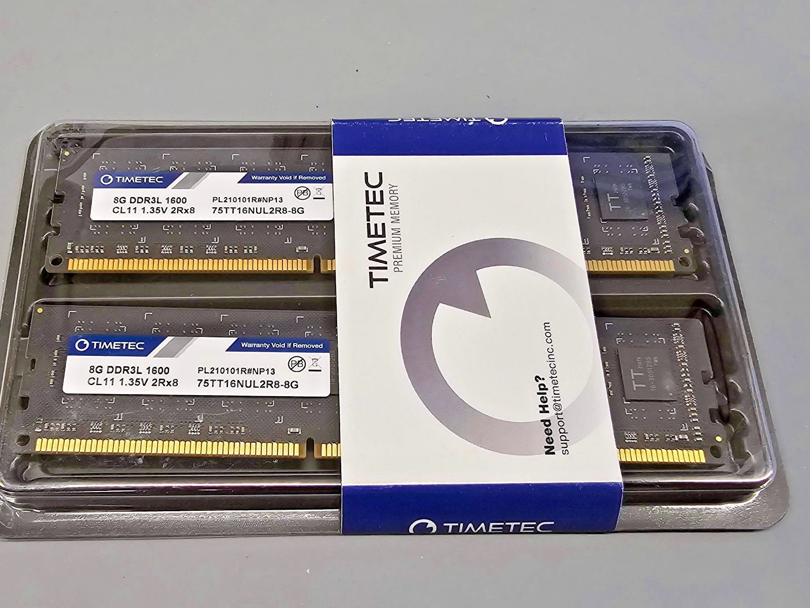 Timetec 2X8Gb (16GB Kit) DDR3L DDR3 1600Mhz (DDR3L-1600) Desktop RAM FUKN NEW Timetec 2X8Gb (16GB Kit) DDR3L DDR3 1600Mhz (DDR3L-1600) Desktop RAM FUKN NEW