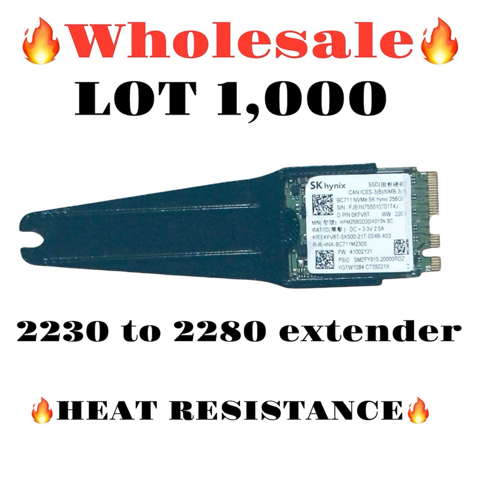 2230 to 2280 Adapter SSD Converter Extender LOT 1,000 PIECES 2230 to 2280 Adapter SSD Converter Extender LOT 1,000 PIECES