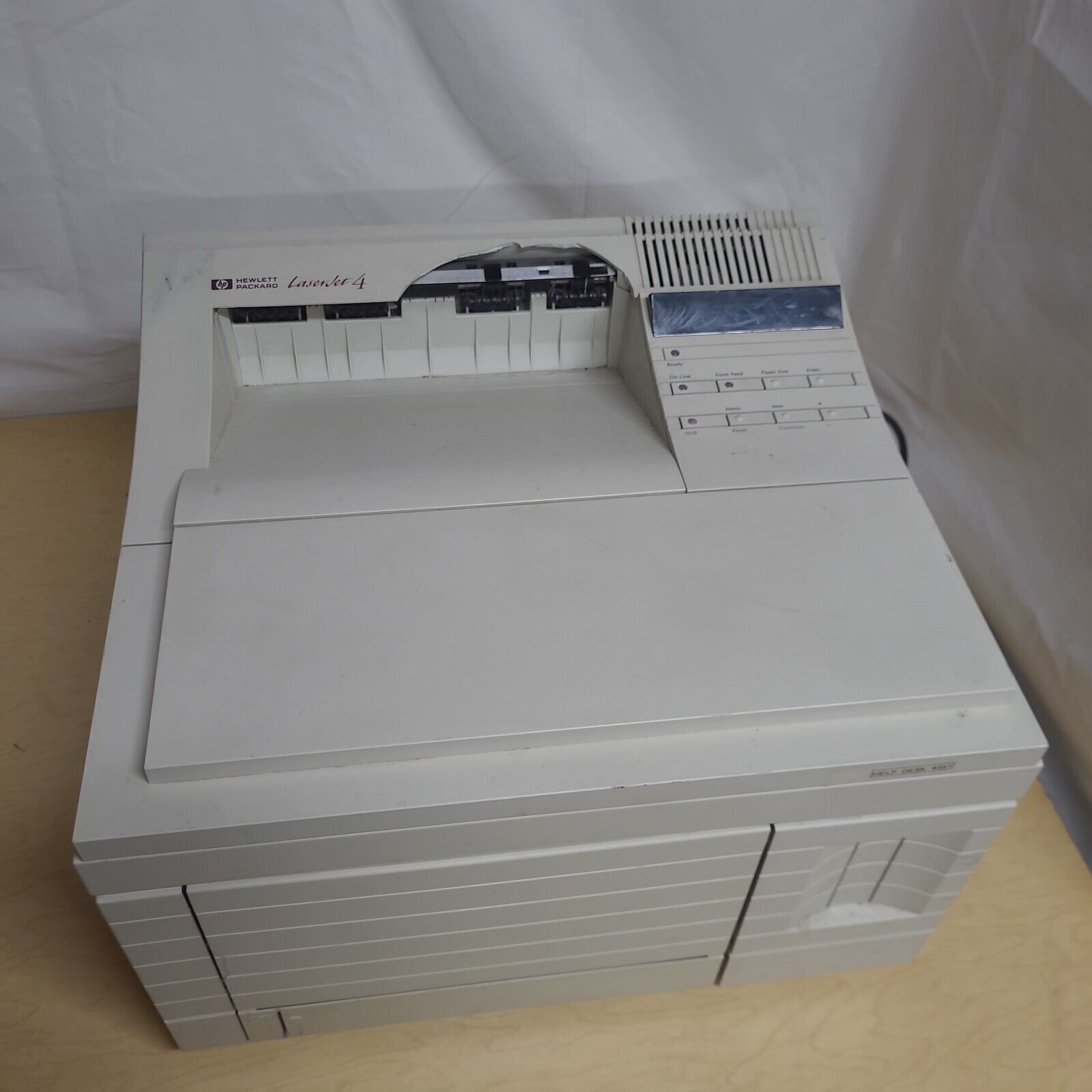 NO POWER AS IS PARTS ONLY HP LaserJet 4 C2001A 1993 Printer Vintage See Info