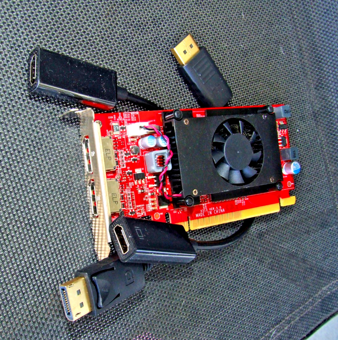 Windows 11 Video Card✔️2 Display Ports+2 DP to HDMI Adapters✔️NVIDIA PCI-E✔️Dell Windows 11 Video Card✔️2 Display Ports+2 DP to HDMI Adapters✔️NVIDIA PCI-E✔️Dell