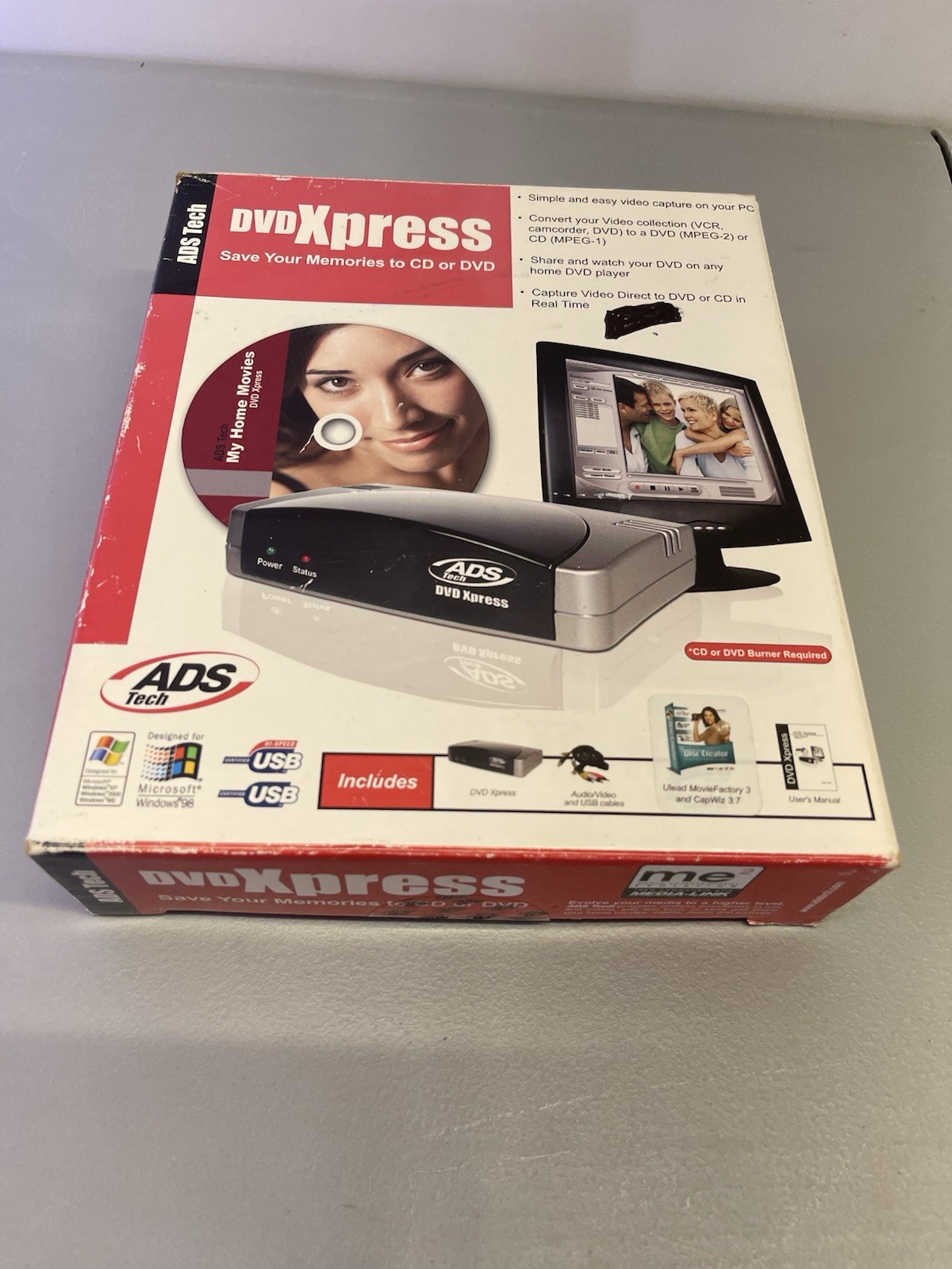 ADS Tech DVD Xpress USB 2.0 Capture Composite/S-Video USBAV-701