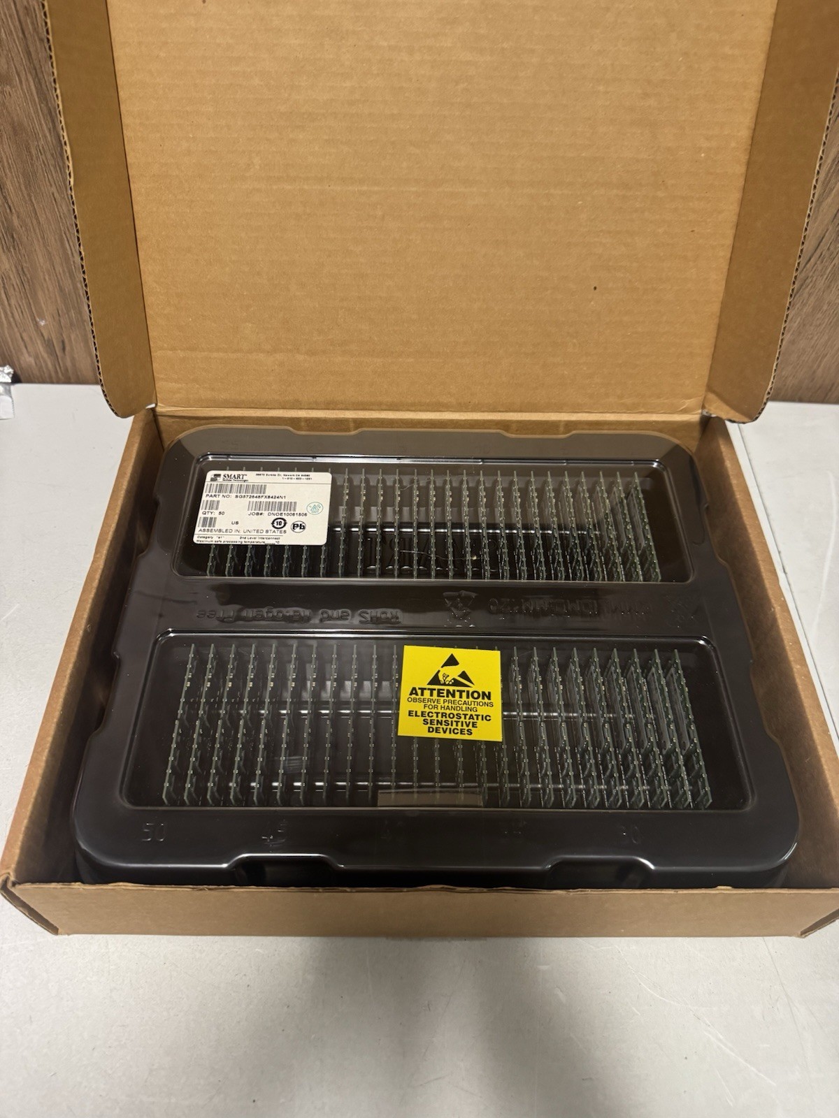 SMART 512MB DDR DIMM Memory Lot 50 SGS72648FX8424N1 New SMART 512MB DDR DIMM Memory Lot 50 SGS72648FX8424N1 New