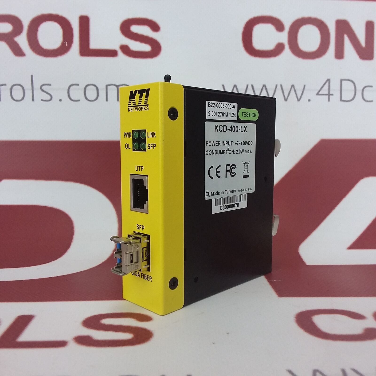 KCD-400-LX | KTI Networks | Media Converter 1 Gbps Ethernet, Surplus No Box, 