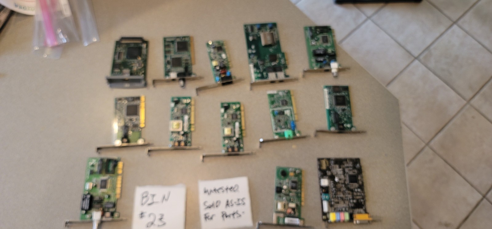 Large Lot Of Pci Pcie Network And Sound Cards Soundblaster (All Are Untested)