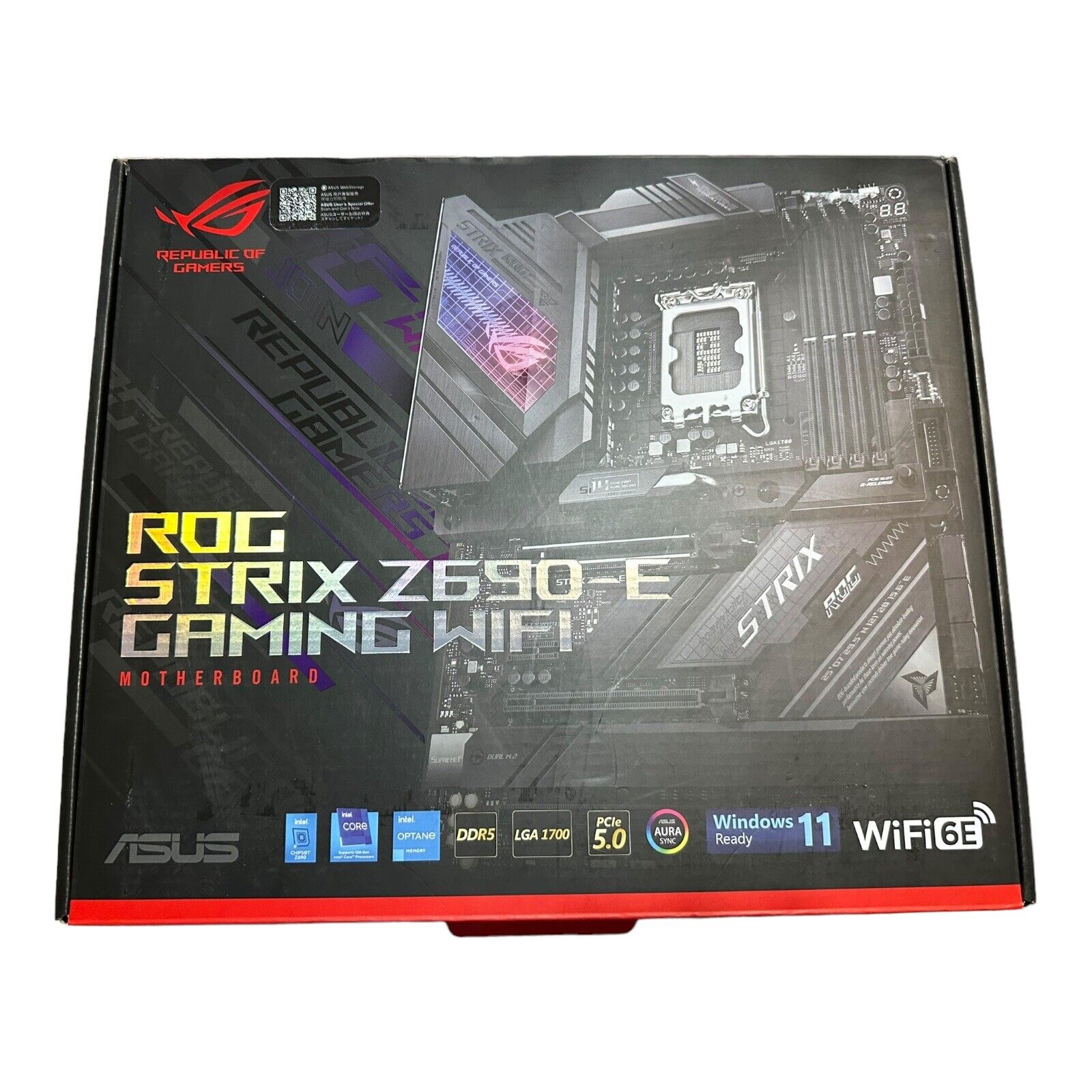ASUS ROG Strix Z690-E Gaming WiFi 6E LGA 1700 Intel ATX Motherboard