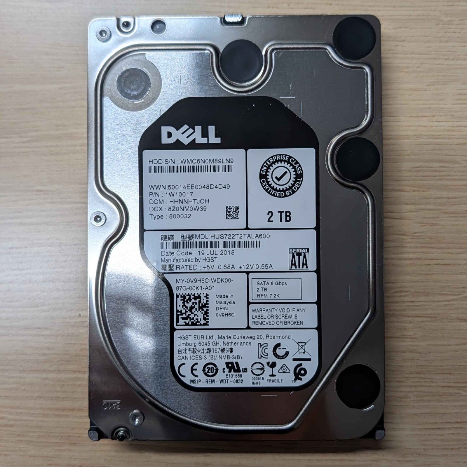 DELL 2TB Enterprise HDD (7200RPM, 3.5 DELL 2TB Enterprise HDD (7200RPM, 3.5