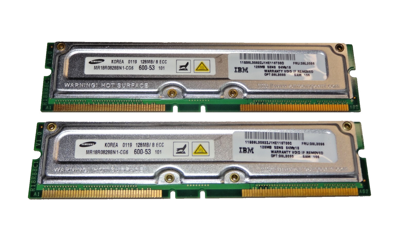 Samsung 256MB PC600 RDRAM Kit 2x128MB ECC 184-Pin RIMM Dell Dimension 8100 RAM Samsung 256MB PC600 RDRAM Kit 2x128MB ECC 184-Pin RIMM Dell Dimension 8100 RAM