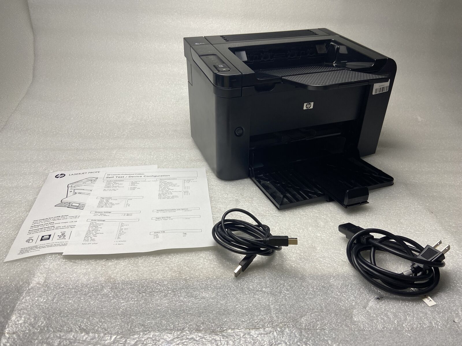 HP LaserJet P1606dn Workgroup Laser Printer, no TONER & 14160 Pgs -TESTED- USED