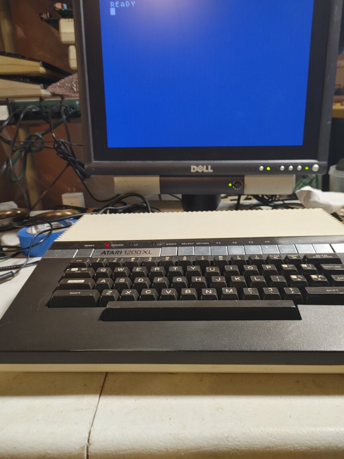 Vintage Atari 1200XL Computer with video upgrade, works great.