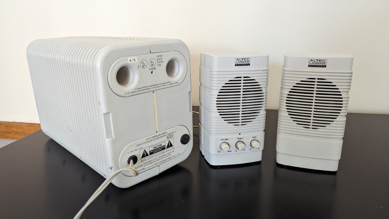 Vintage Altec Lansing Computer Speaker System ACS31 