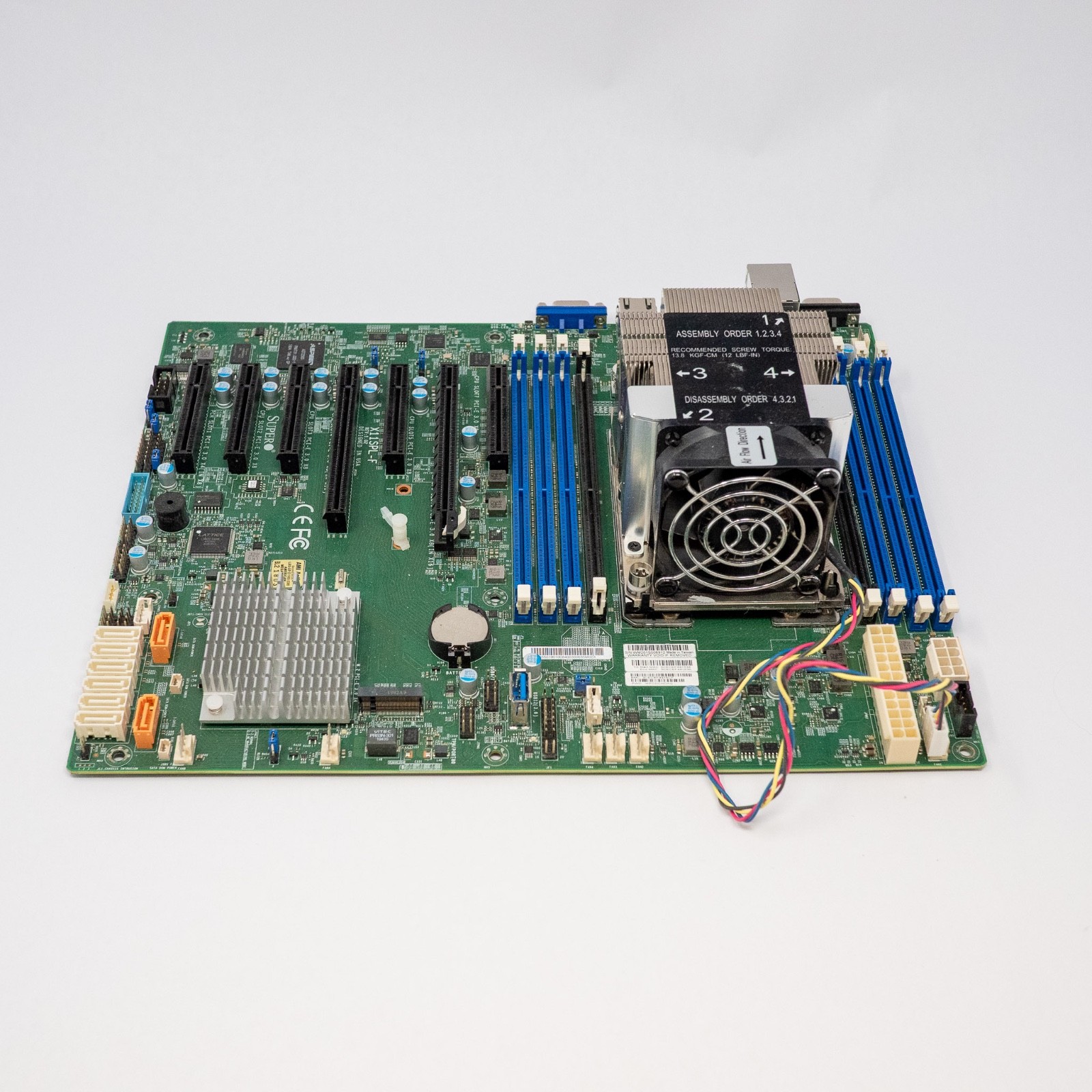 Supermicro X11SPL-F Motherboard Xeon Gold 6144 CPU LGA3647 Dynatron Heatsink Supermicro X11SPL-F Motherboard Xeon Gold 6144 CPU LGA3647 Dynatron Heatsink