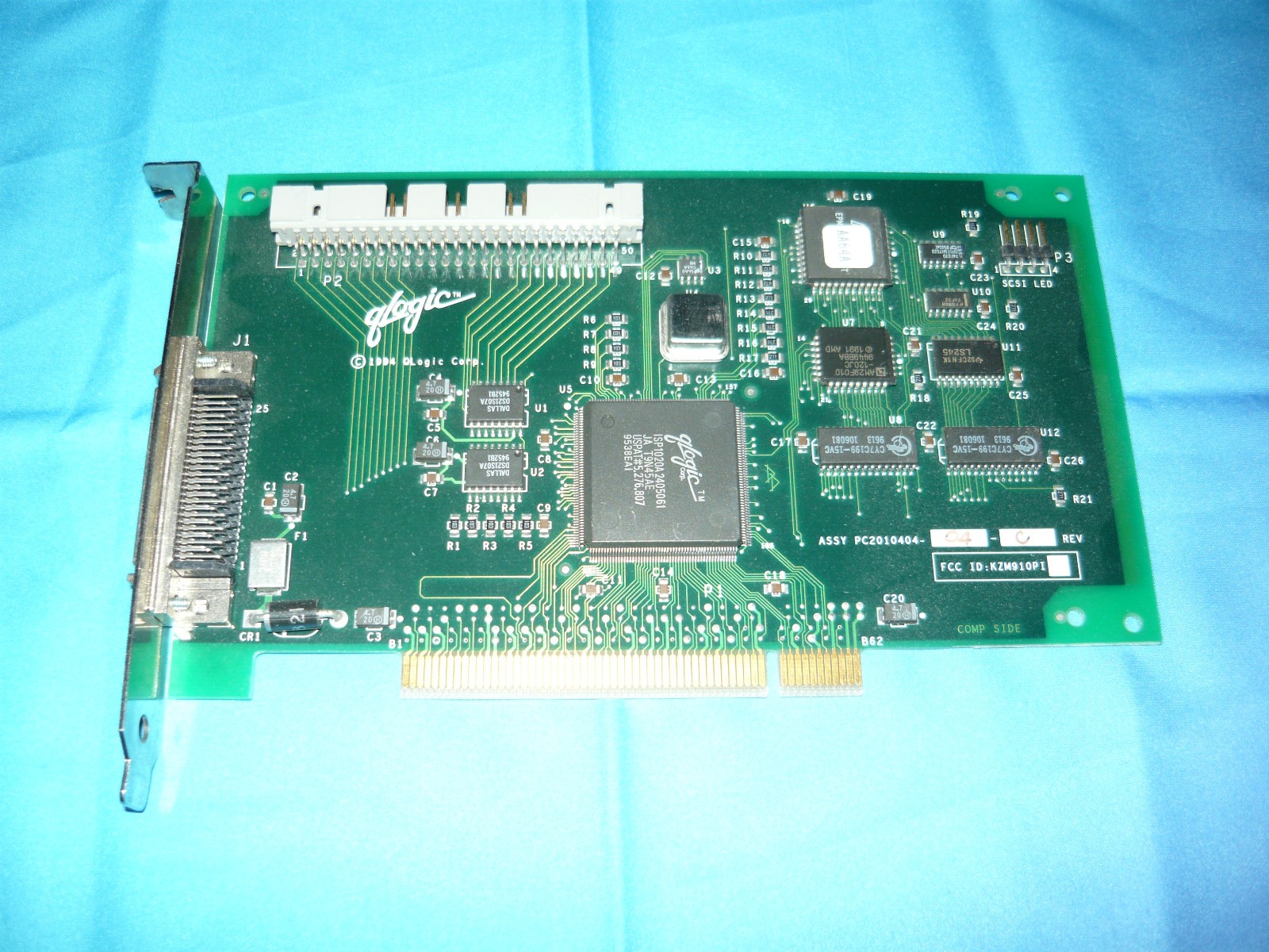 Vintage Qlogic ISP1020A PCI SCSI Server Controller Card Used Vintage Qlogic ISP1020A PCI SCSI Server Controller Card Used