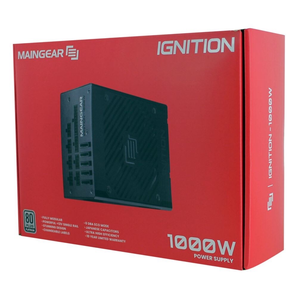 MAINGEAR IGNITION 1000 Watt 80 Plus Platinum | ATX Fully Modular Power Supply MAINGEAR IGNITION 1000 Watt 80 Plus Platinum | ATX Fully Modular Power Supply