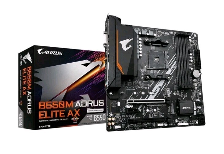 New GIGABYTE B550M AORUS ELITE AM4 AMD B550 Micro-ATX Motherboard 3rd Gen AMD New GIGABYTE B550M AORUS ELITE AM4 AMD B550 Micro-ATX Motherboard 3rd Gen AMD