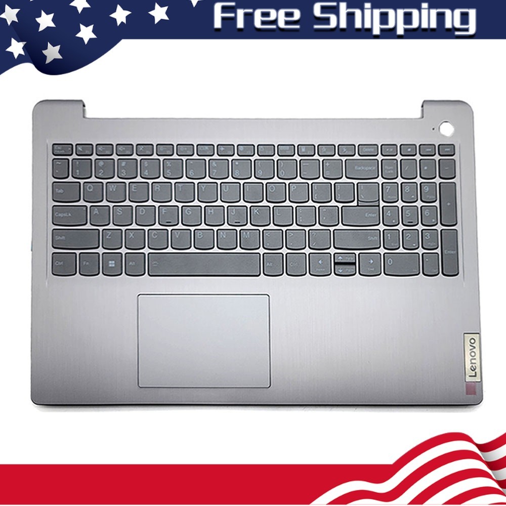 New Palmrest For Lenovo ideapad 3 15IAU7 3 15ABA7 Keyboard Backlit Touchpad Gray New Palmrest For Lenovo ideapad 3 15IAU7 3 15ABA7 Keyboard Backlit Touchpad Gray