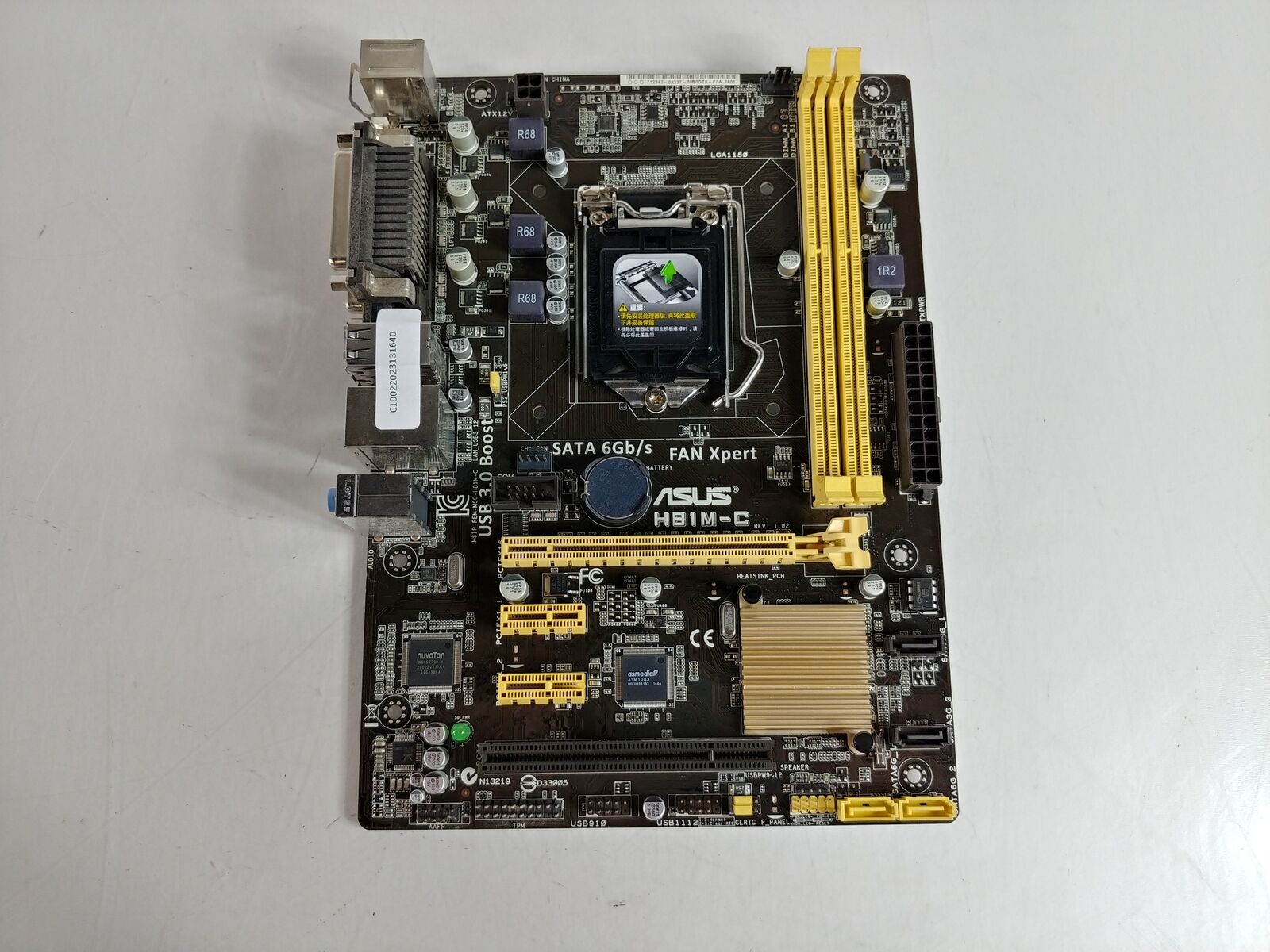 Asus H81M-C Intel LGA 1150 DDR3 SDRAM Desktop Motherboard w/ I/O shield