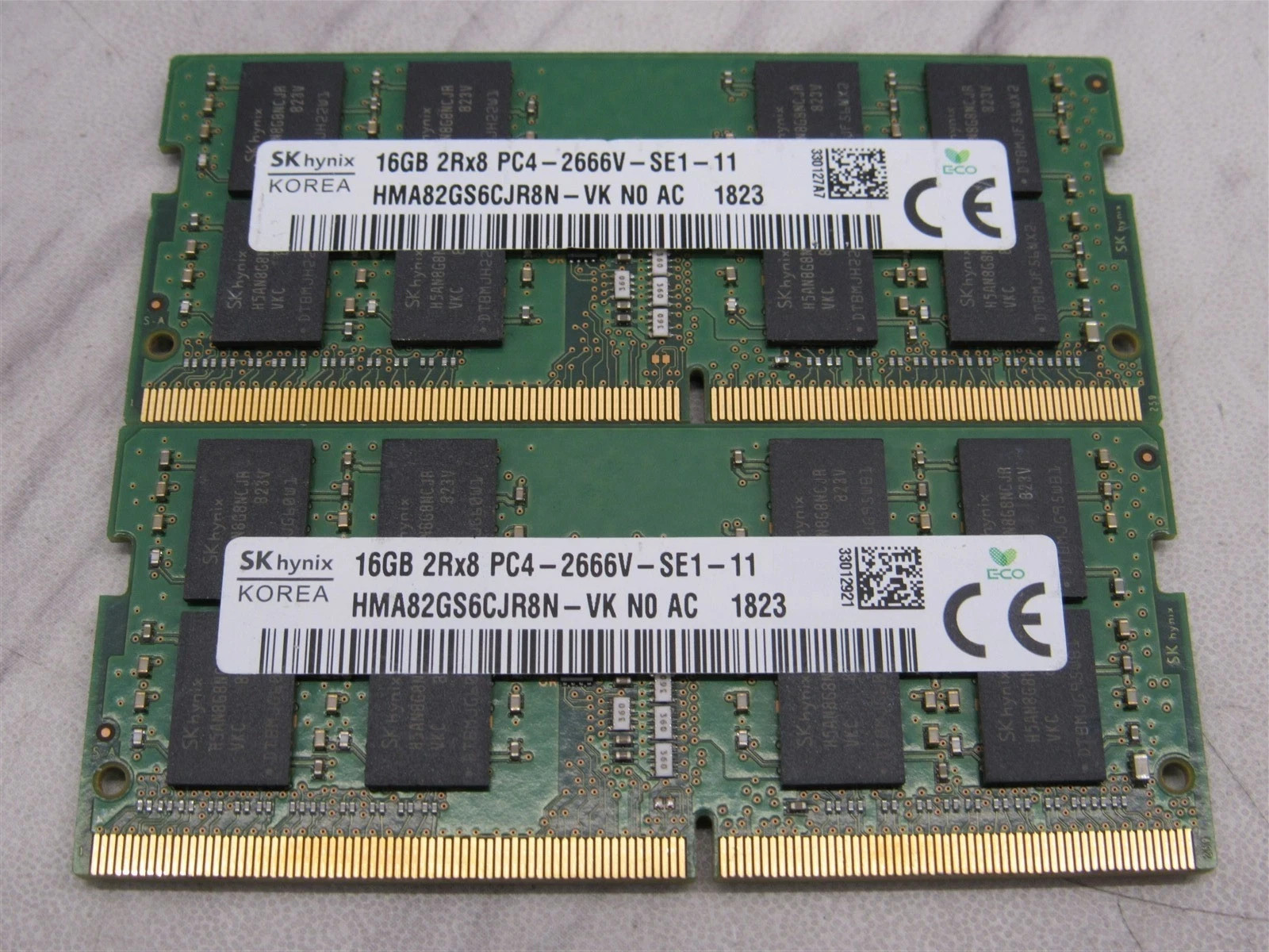 32GB (2x16GB) SK Hynix Samsung Micron 2Rx8 PC4-2400T DDR4 Laptop Memory RAM 32GB (2x16GB) SK Hynix Samsung Micron 2Rx8 PC4-2400T DDR4 Laptop Memory RAM