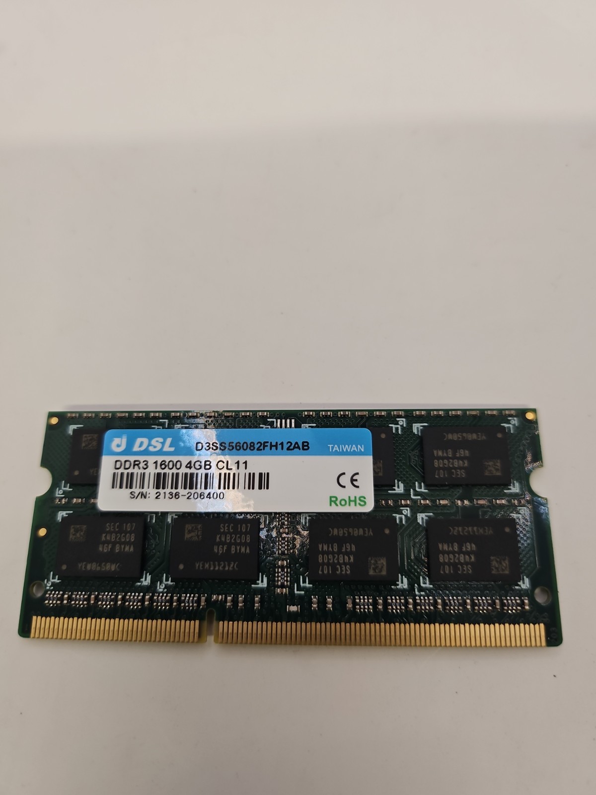 4GB  DDR3 1600  SODIMM Laptop RAM CL11 200 gb Total New 50x