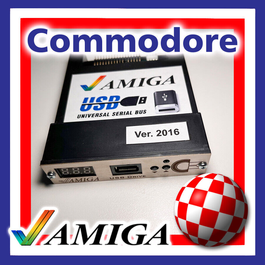 Commodore Amiga FLOPPY DRIVE EMULATOR GOTEK BLACK - WORKING