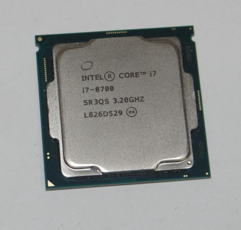 Intel 8th Gen Core i7-8700 SR3QS 3.20GHz (Turbo 4.60GHz) 6-Core 12M LGA-1151 CPU