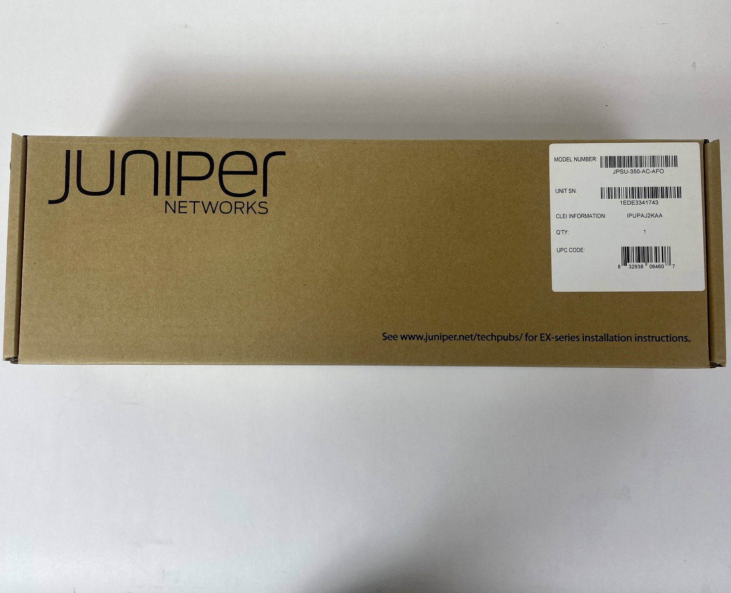 Juniper Networks JPSU-350-AC-AFO 350W Power Supply New In Box