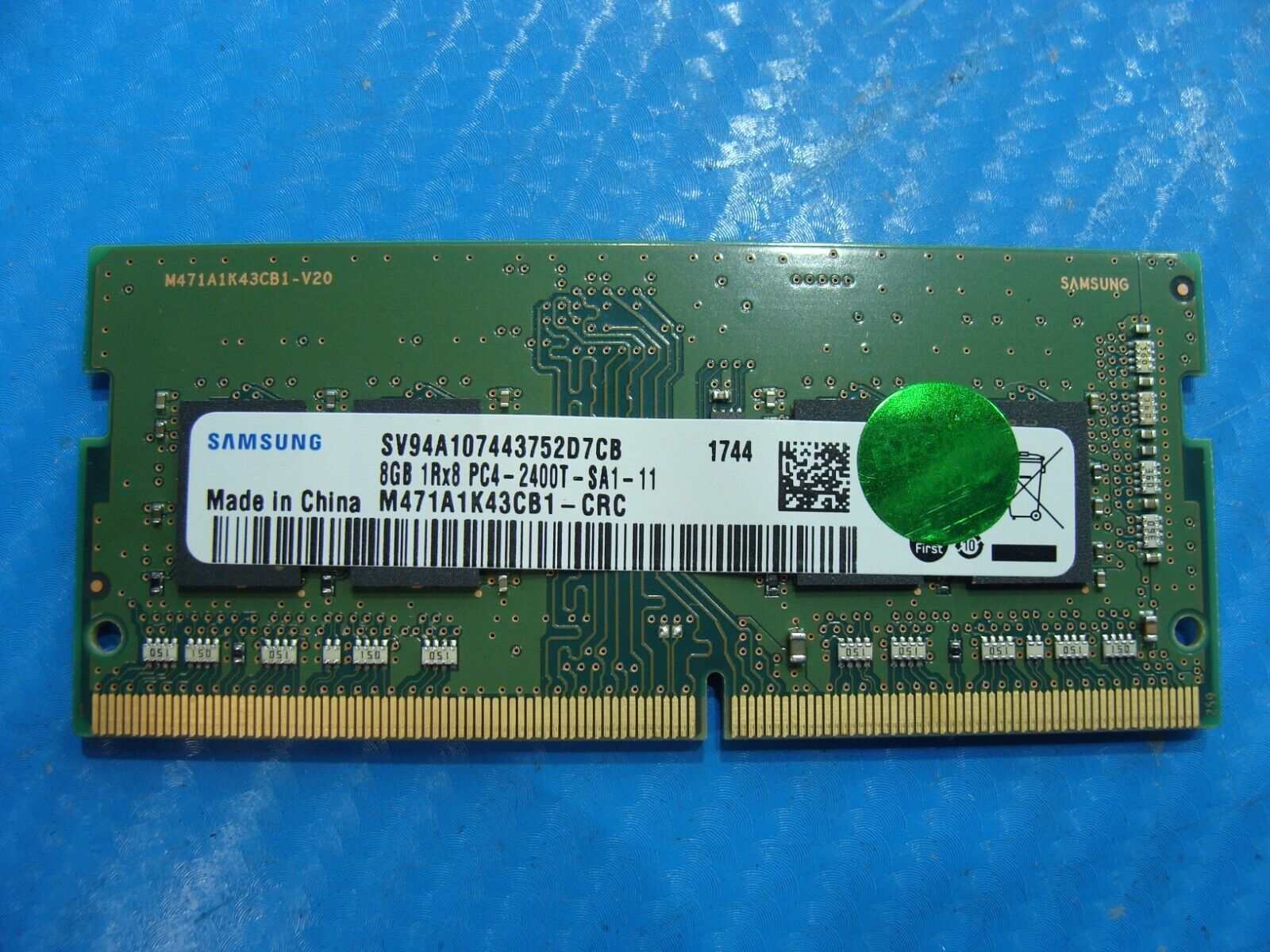 Asus Q525UA-BI7T9 So-Dimm Samsung 8GB 1Rx8 Memory RAM PC4-2400T M471A1K43CB1-CRC
