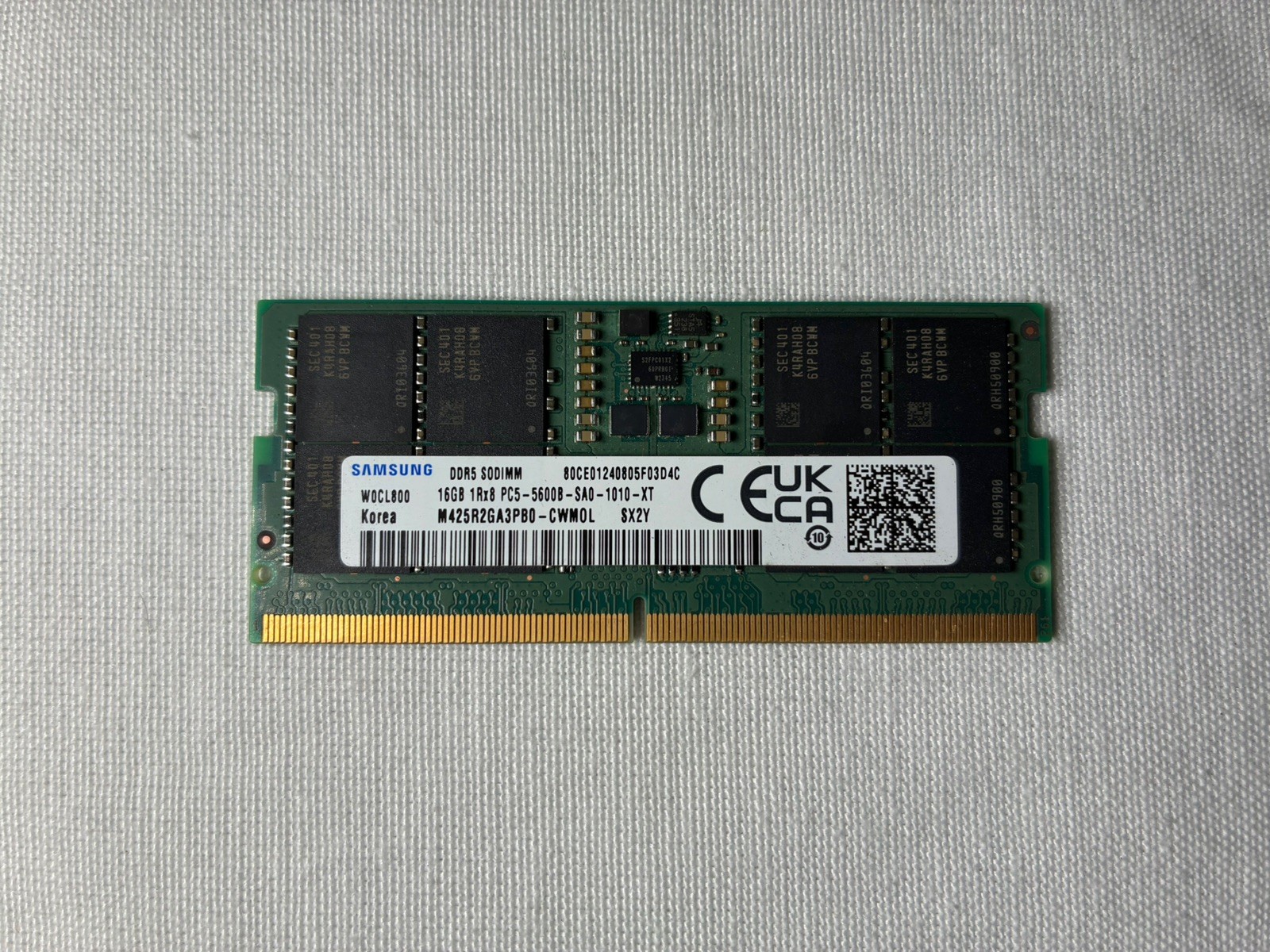 Samsung 16GB DDR5 5600MHz SO-DIMM RAM 1Rx8 PC5-44800 M425R2GA3PB0-CWMOL #73
