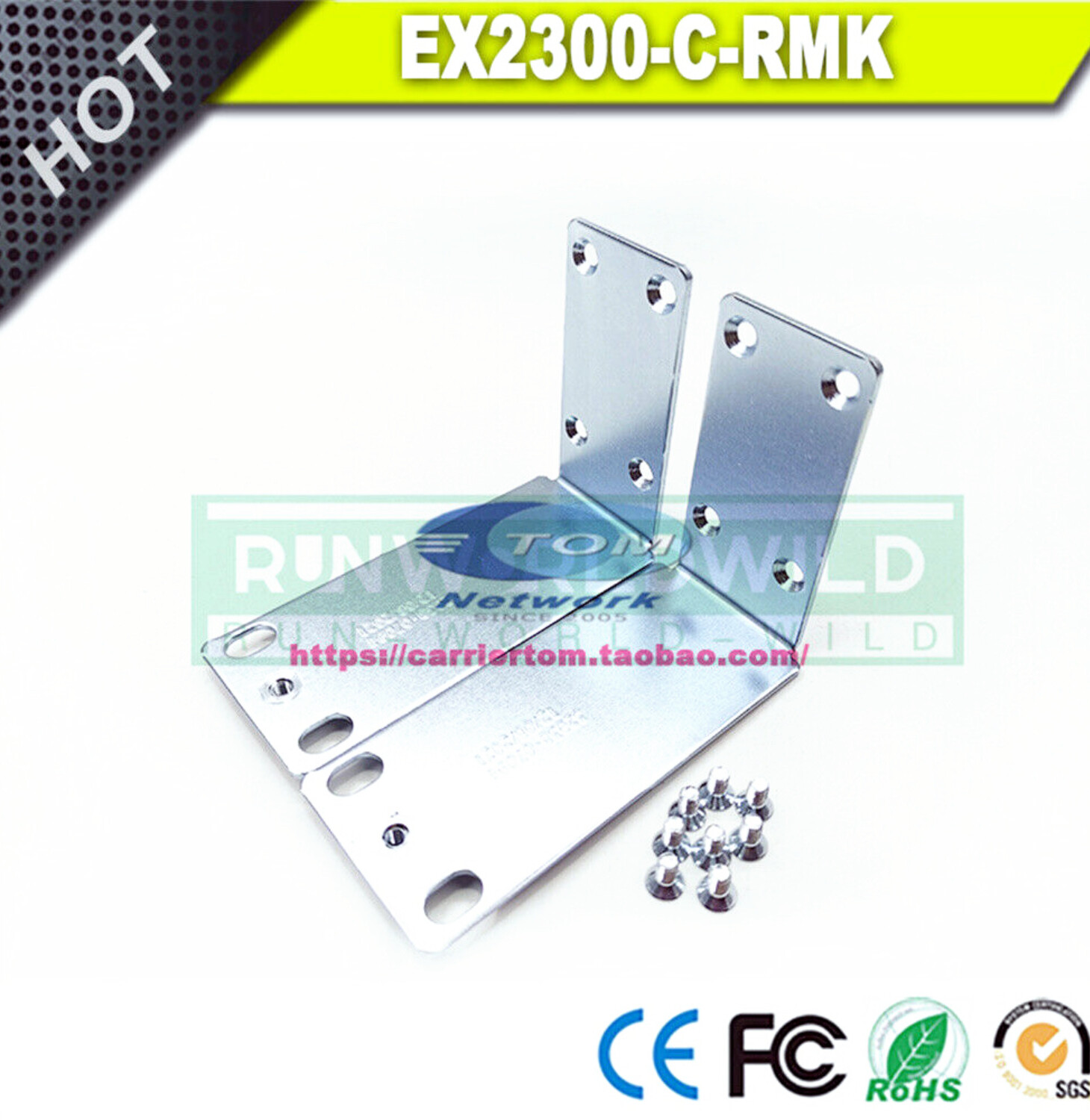 1 set new EX2300-C-RMK Rack Mount Bracke For Juniper EX2300-C-12T 1 set new EX2300-C-RMK Rack Mount Bracke For Juniper EX2300-C-12T