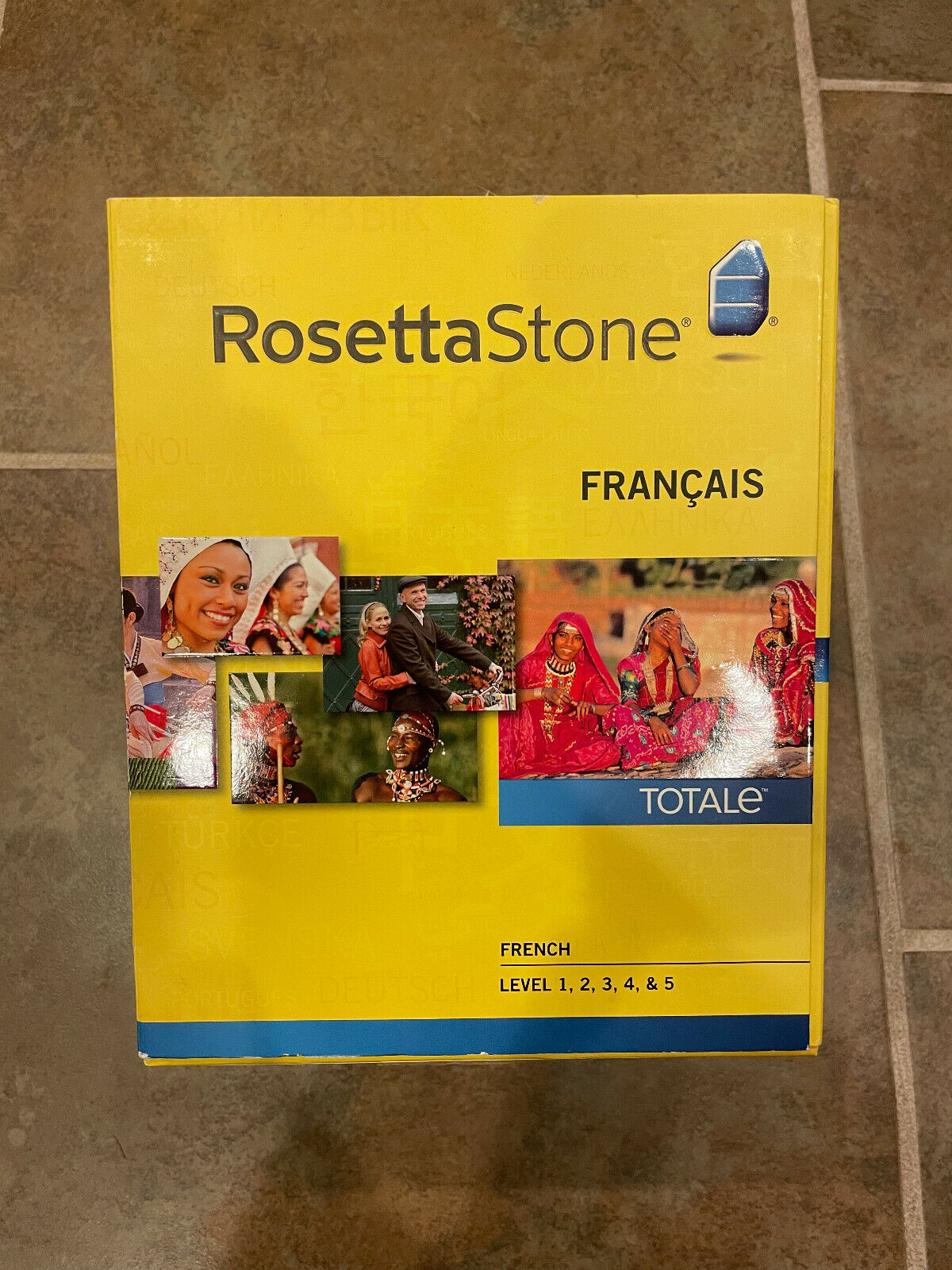 Rosetta Stone TOTALe French Version 4 Level 1-5 CD Set Mac & PC- No Headphones