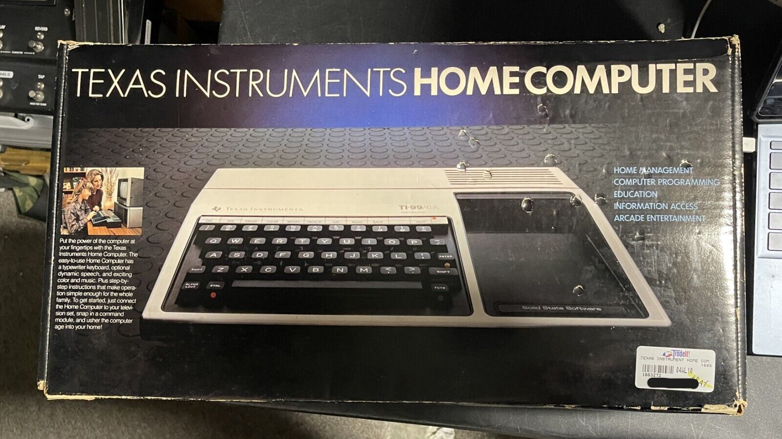 Texas Instruments Ti-99/4A Vintage Home Computer Original Box And Manuals