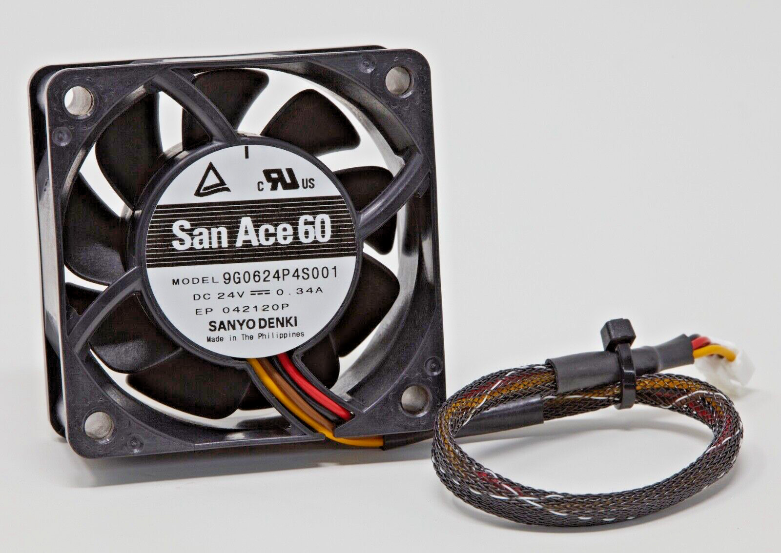 Sanyo Denki San Ace 60 60mm DC Brushless Fan 9G0624P4S001 NEW TAKEOFF Sanyo Denki San Ace 60 60mm DC Brushless Fan 9G0624P4S001 NEW TAKEOFF