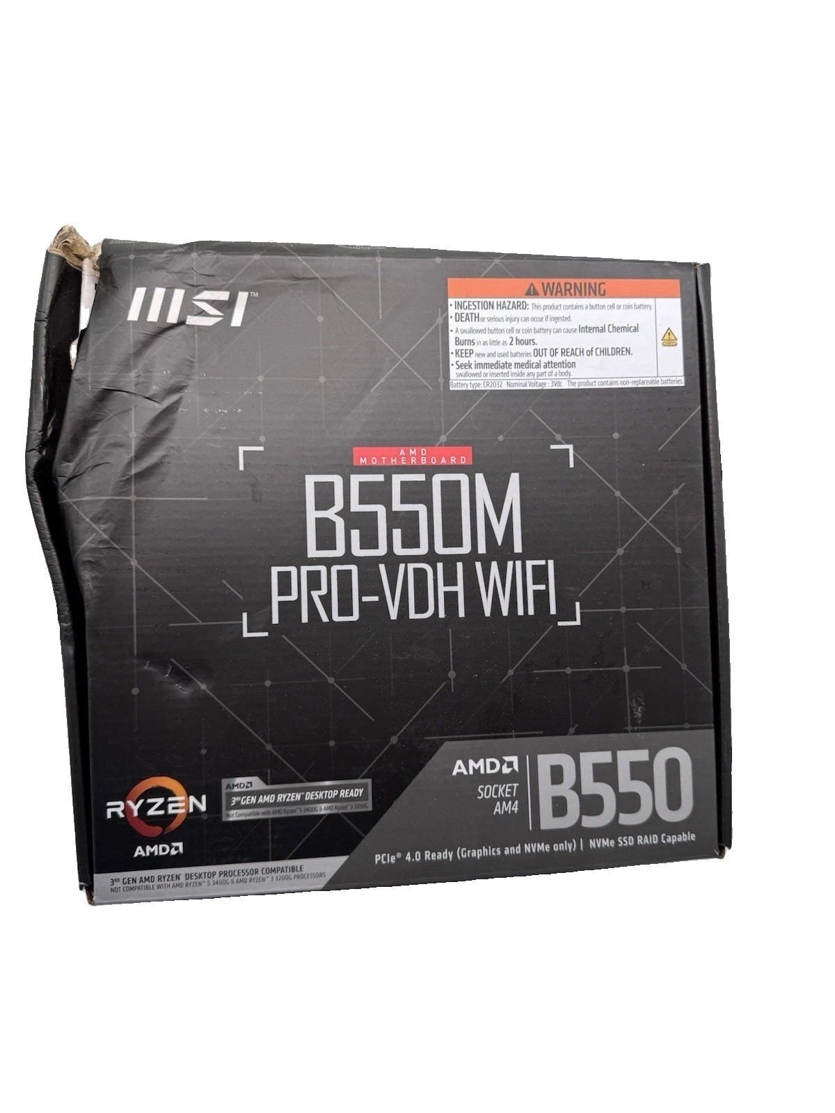 MSI PRO B550M PRO-VDH WIFI AM4 AMD B550 SATA 6Gb/s USB 3.0 Micro ATX AMD Motherb MSI PRO B550M PRO-VDH WIFI AM4 AMD B550 SATA 6Gb/s USB 3.0 Micro ATX AMD Motherb