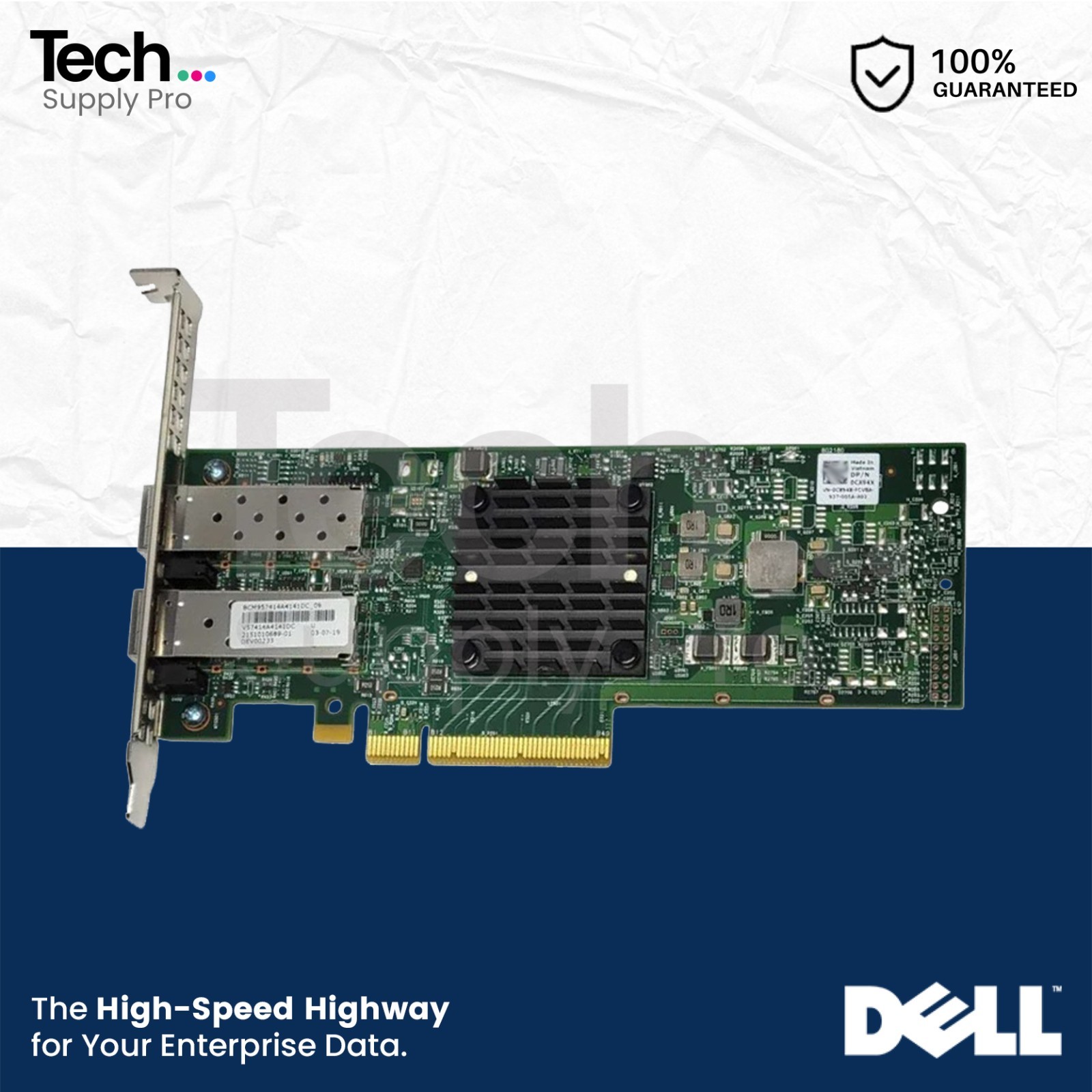CX94X Dell Broadcom 57414 25GB/s Dual-Port PCIe x8 Network Adapter Card 0CX94X CX94X Dell Broadcom 57414 25GB/s Dual-Port PCIe x8 Network Adapter Card 0CX94X