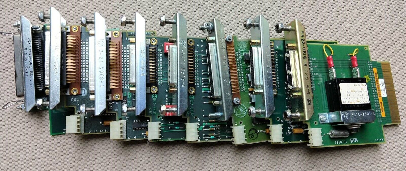 Lot of 8 Vintage Burroughs/Unisys I/O Interface Boards