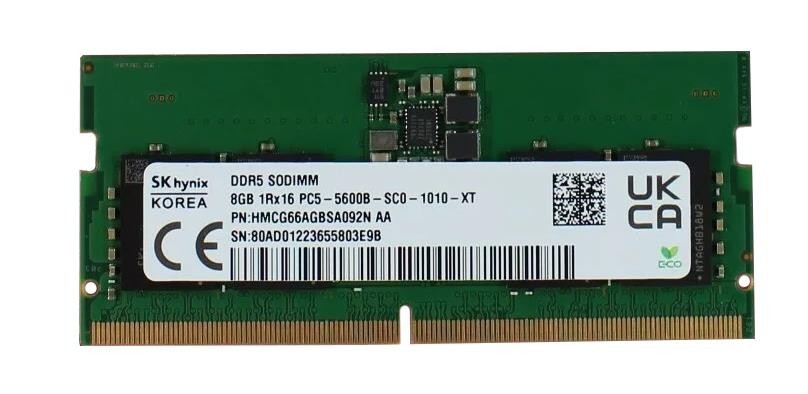 SK hynix 16GB (2x8GB) DDR5 5600MHz SODIMM Laptop RAM HMCG66AGBSA092N SK hynix 16GB (2x8GB) DDR5 5600MHz SODIMM Laptop RAM HMCG66AGBSA092N