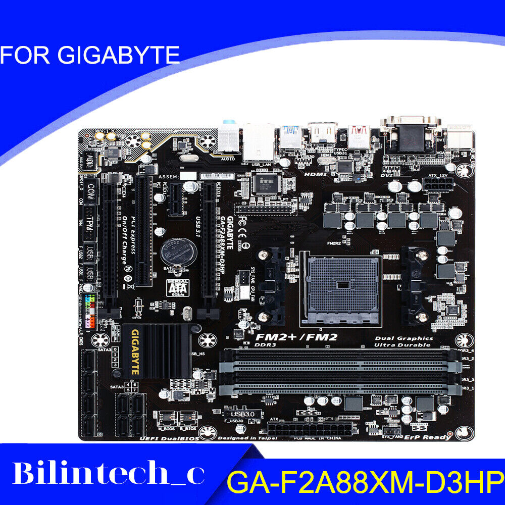 FOR GIGABYTE GA-F2A88XM-D3HP AMD A88X 64GB DDR3 Motherbroad Test ok