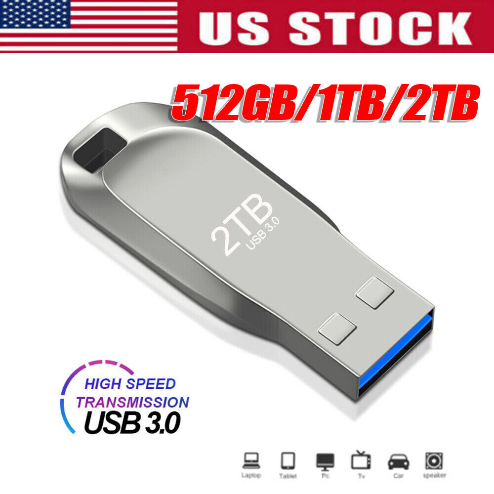 2TB USB 3.0 Flash Drive Thumb U Disk Memory Stick Pen PC Laptop Storage New