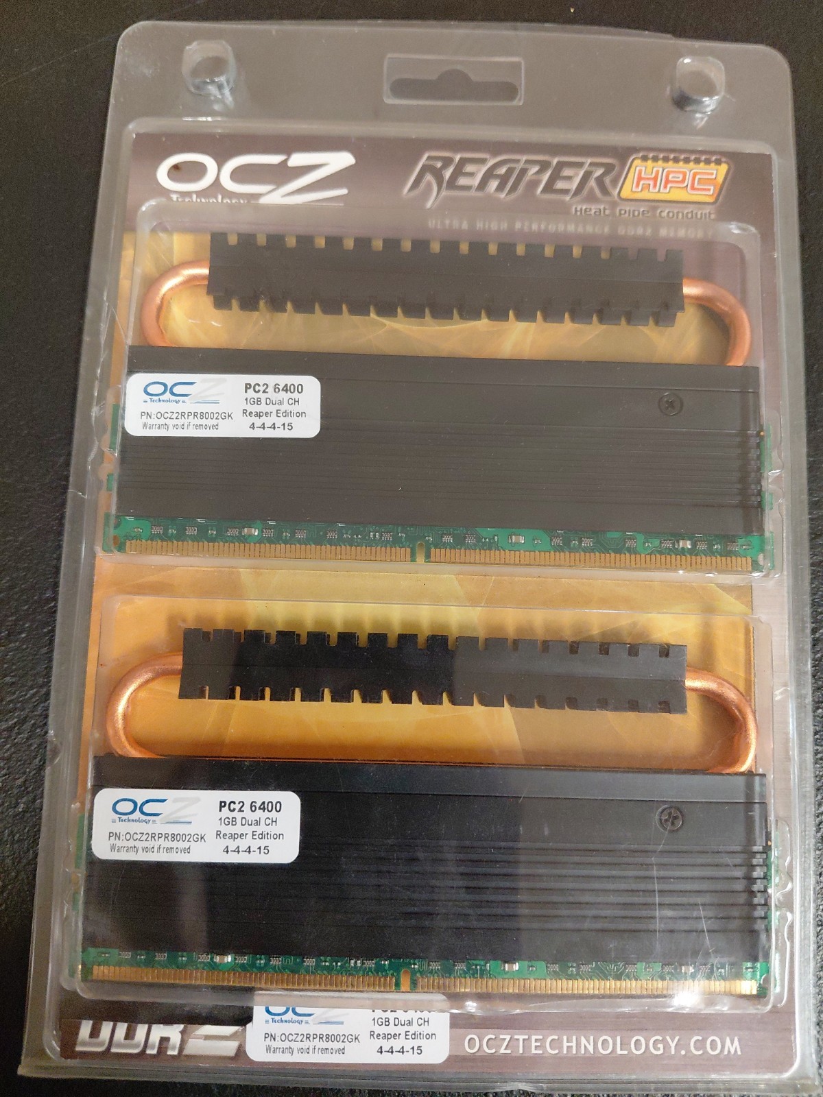 OCZ Reaper HPC DDR2 2GB (2×1GB) PC2‑6400 800MHz OCZ2RPR8002GK Performance RAM OCZ Reaper HPC DDR2 2GB (2×1GB) PC2‑6400 800MHz OCZ2RPR8002GK Performance RAM