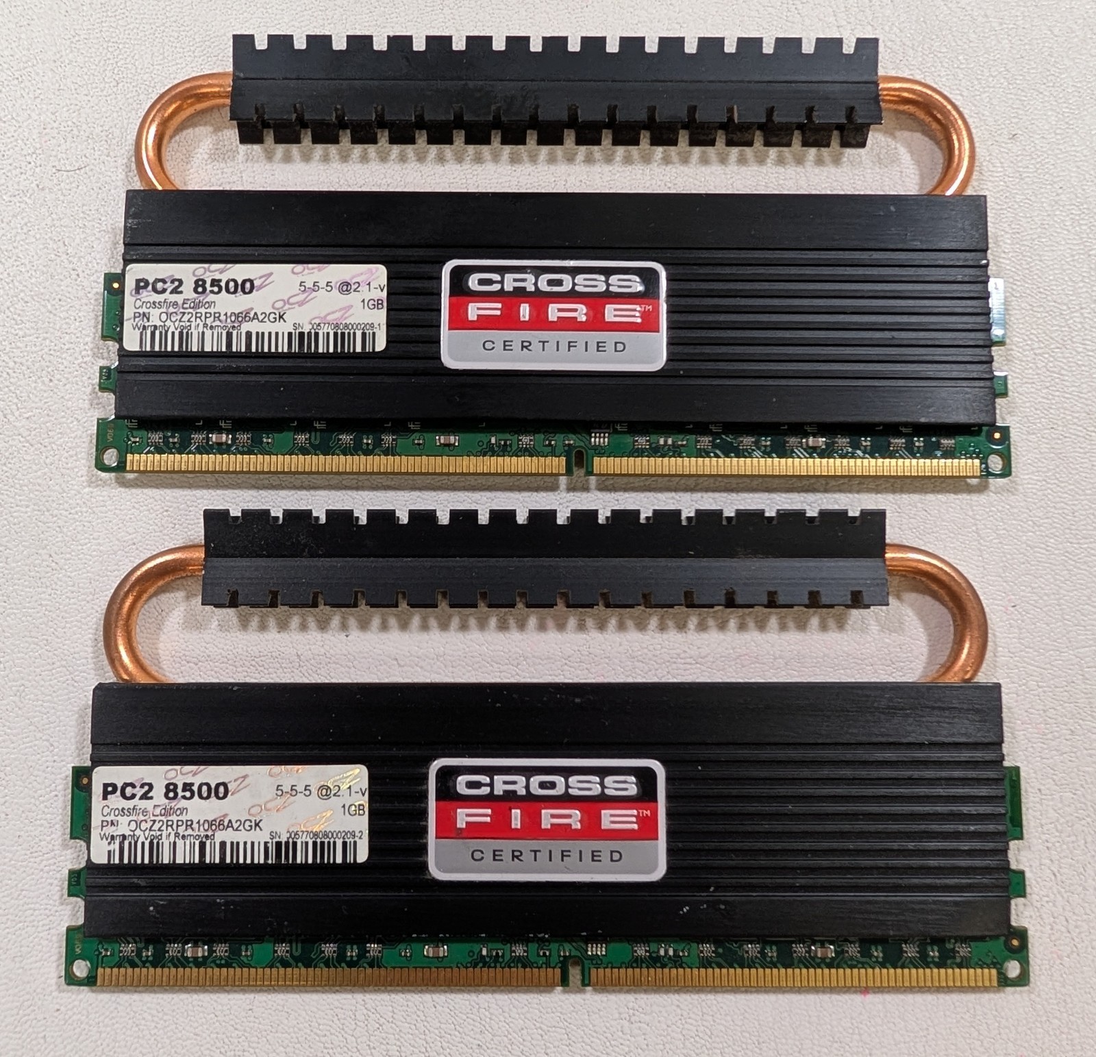 OCZ Reaper HPC CrossFire 2GB (2x1GB) DDR2 1066MHz PC2-8500 OCZ2RPR1066A2GK RAM K OCZ Reaper HPC CrossFire 2GB (2x1GB) DDR2 1066MHz PC2-8500 OCZ2RPR1066A2GK RAM K
