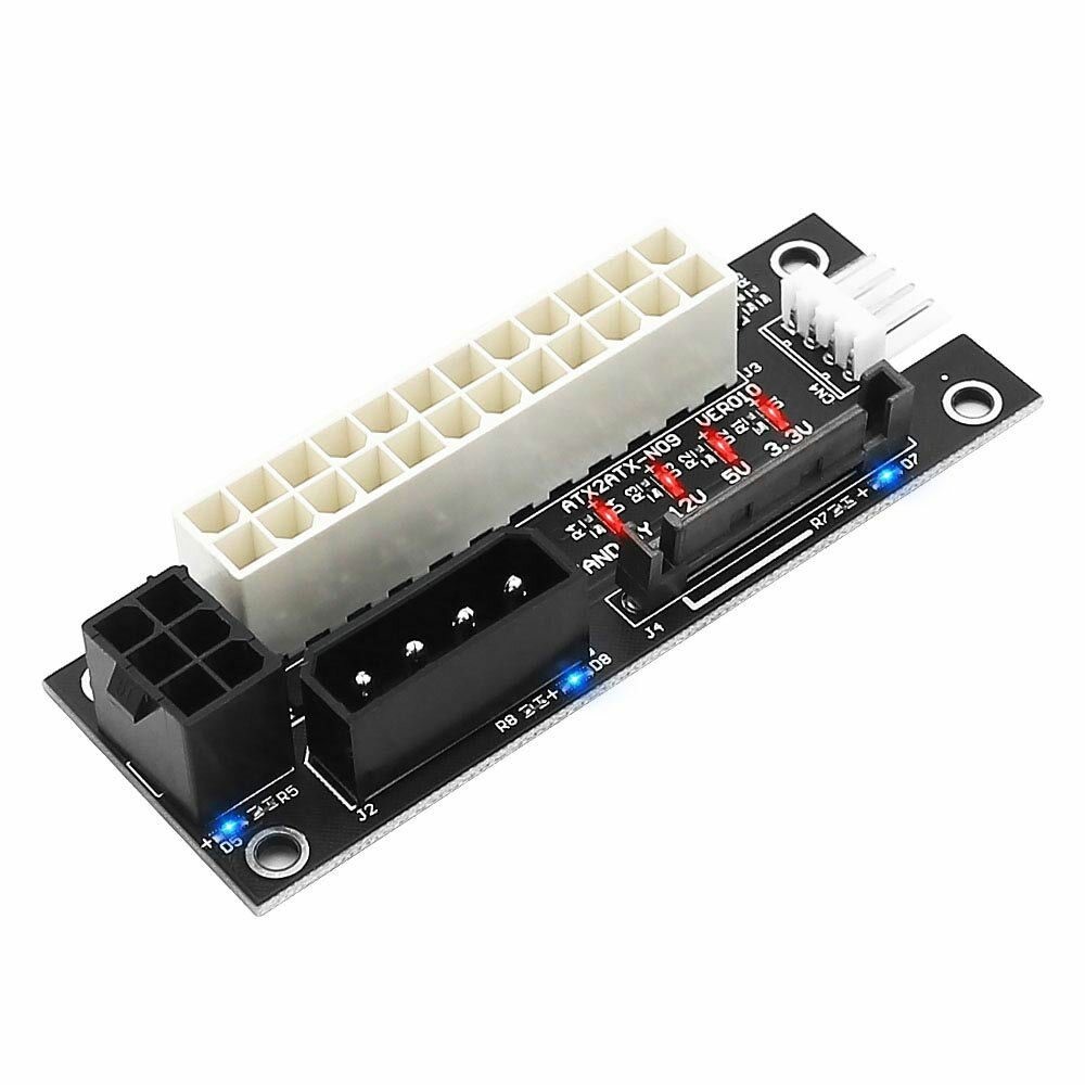 ADD2PSU Power Supply Connector 4 in 1 Molex 4Pin/SATA/ATX 6Pin/4Pin Dual PSU Mul ADD2PSU Power Supply Connector 4 in 1 Molex 4Pin/SATA/ATX 6Pin/4Pin Dual PSU Mul
