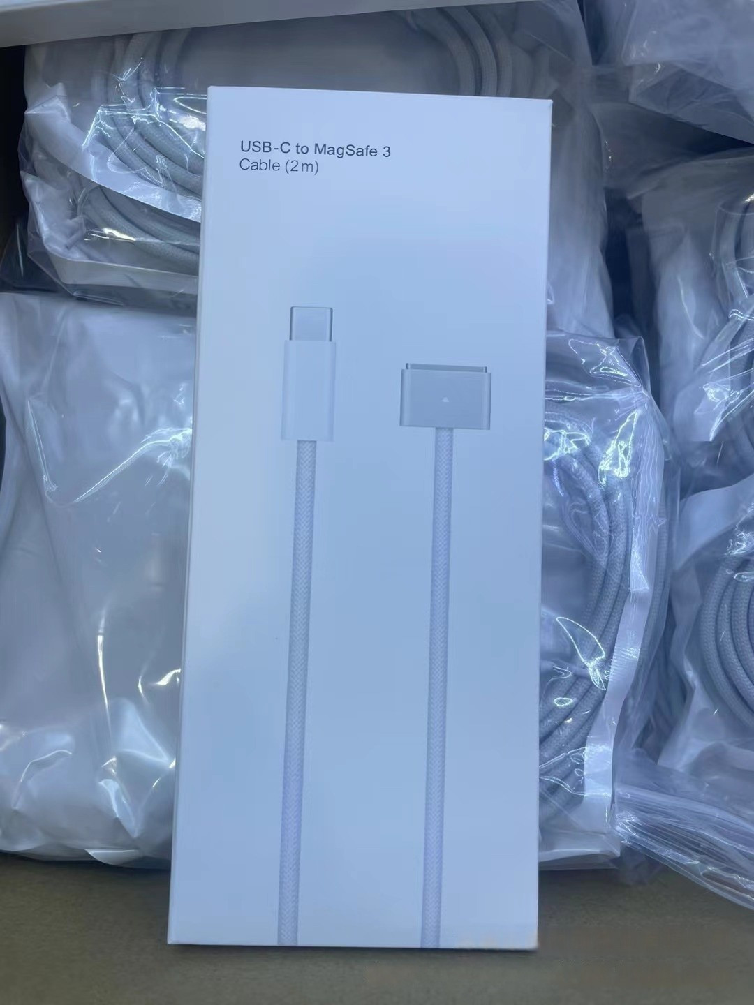 OEM Apple USB-C to MagSafe 3 Cable (2 m) Silver 140W For MacBook 16'' OEM Apple USB-C to MagSafe 3 Cable (2 m) Silver 140W For MacBook 16''
